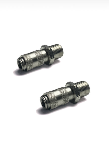 QD Female Socket to male 1/8" NPT (2 pack)