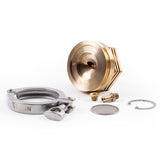 One 2.5 inch 63.5mm TIG Aesthetics tellurium copper chill block heat sink for automotive v-band flange welding to keep flanges flat reduce warping and back purge unassembled kit