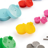 zoomed in Motorsport fabrication tube welding purge kit featuring silicone purge plugs, titanium argon inlets and stainless steel diffuser for laminar argon flow