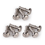 Nine pieces of raw titanium shower head diffusers with precision CNC machined outlet ports, displayed against a white background with TIG Aesthetics and Ticon logo laser etched on the bottom.