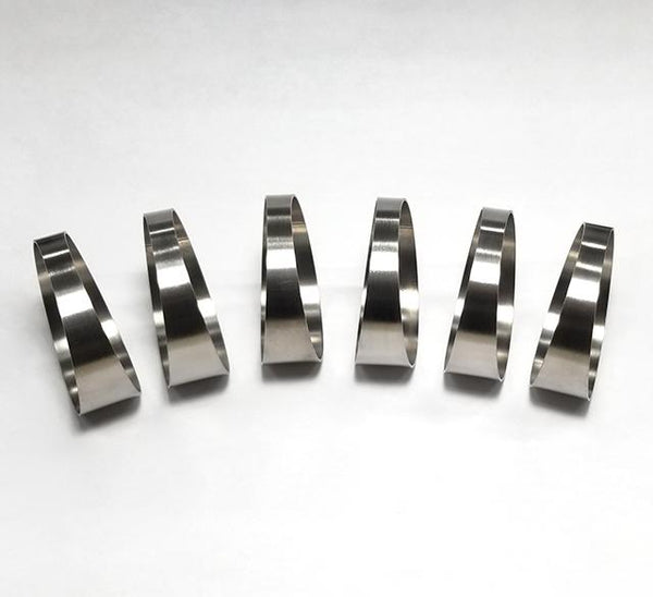 2" Pie Cut 7.5° 1mm/.039" 1D Tight Radius - 6 pack (90° Total)