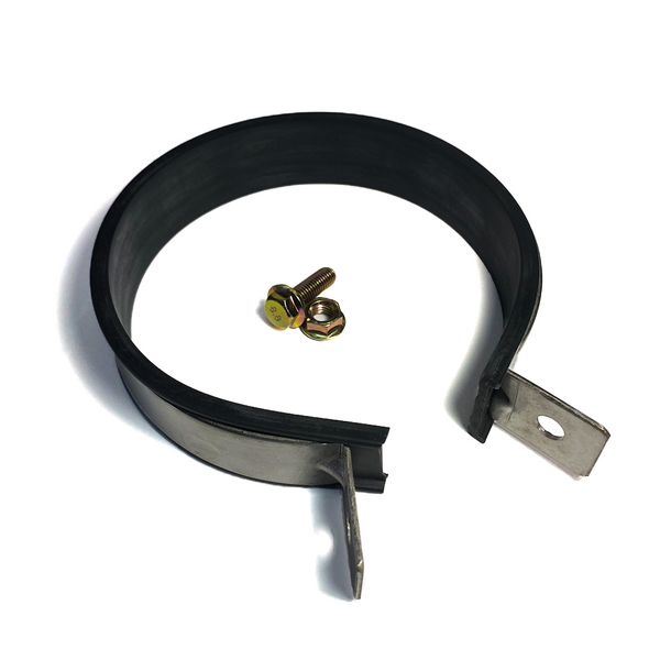 Ticon Industries Muffler Strap with EPDM Rubber 6" Canister - Stainless Steel