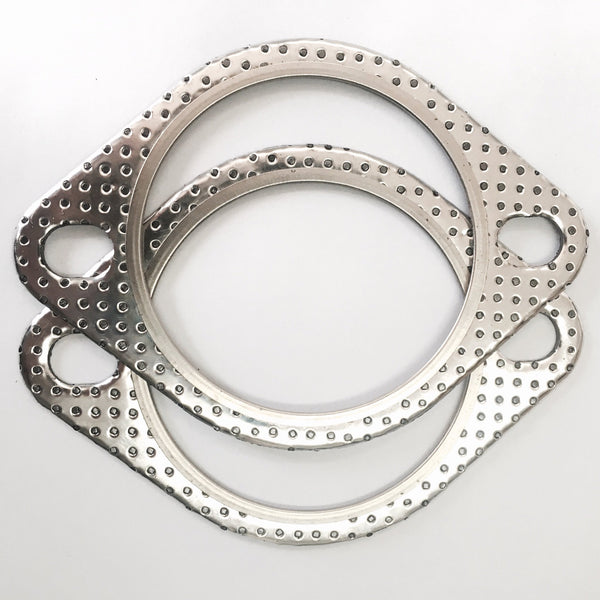 2 Bolt MLSG High Temp Exhaust Gasket (3" I.D.) Twin Pack