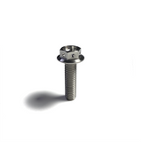 M8 Flanged 6 Point Drilled Hex Titanium Bolt - 6Al4V / GR5