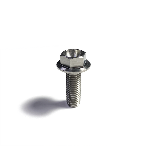 M10 Flanged 6 Point Hex Titanium Bolt - 6Al4V / GR5