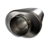 4" Titanium Race Muffler Oval 17" OAL