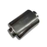 4" Titanium Race Muffler Oval 17" OAL
